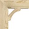 Ekena Millwork Legacy Block Rough Sawn Bracket, Douglas Fir, 4"W x 14"D x 14"H BKT04X14X14LEC05RDF - alternate 4